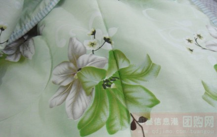 原价186元的ab版全棉印花夏凉被一条(1.8米*2